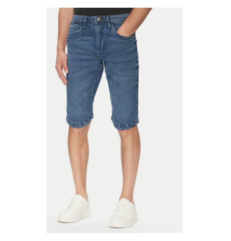 Мъжки дънкови къси панталони  INKEM 70-172 - Памук - Син - Син Indicode