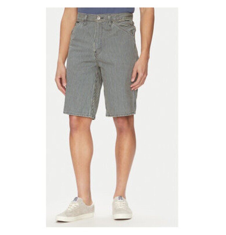 Мъжки дънкови шорти  001K8-0002 - Памук - Бял/Черен - Бял/Черен Levis