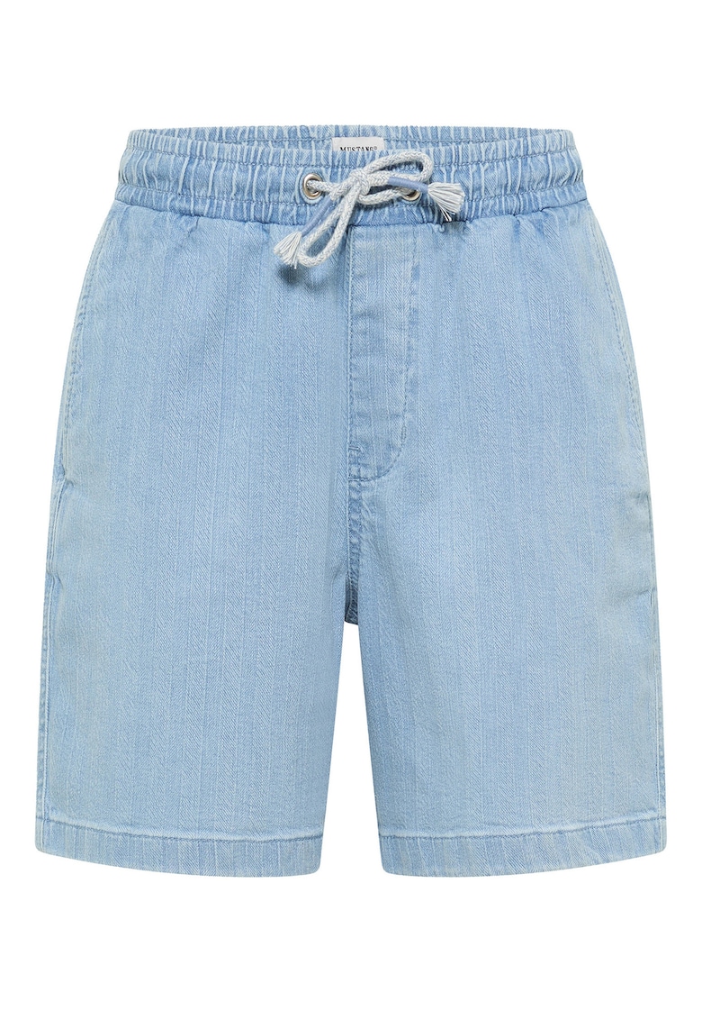 Мъжки дънкови шорти 1016652 - памук/еластан - син - Син Mustang