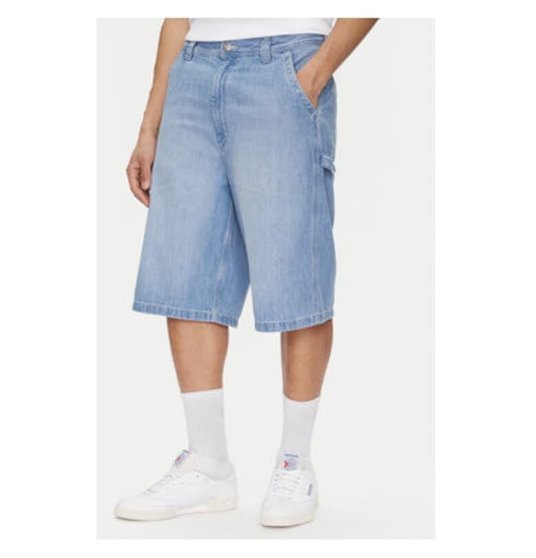 Мъжки дънкови шорти  112364163 - памук - син - Син Lee