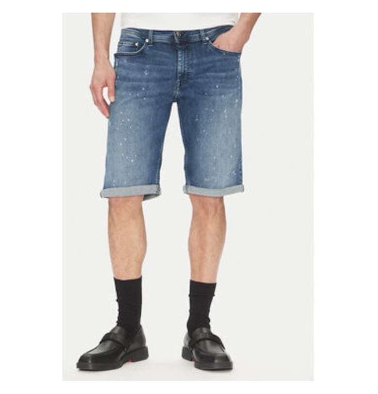 Мъжки дънкови шорти  265820 552832 - Памук/Еластан - Тъмносин - Тъмносин Karl Lagerfeld