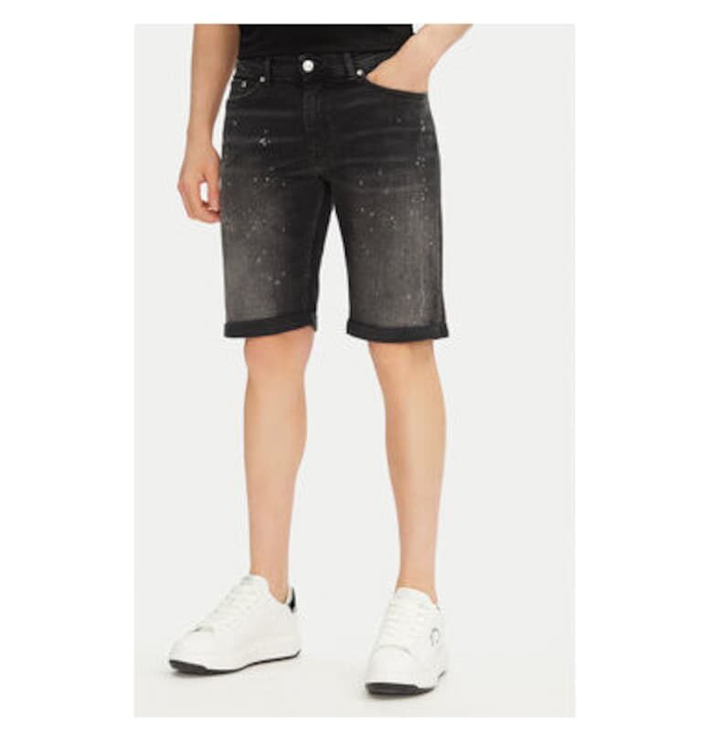 Мъжки дънкови шорти  265820 552832 - Памук/Еластан - Черни - Черен Karl Lagerfeld