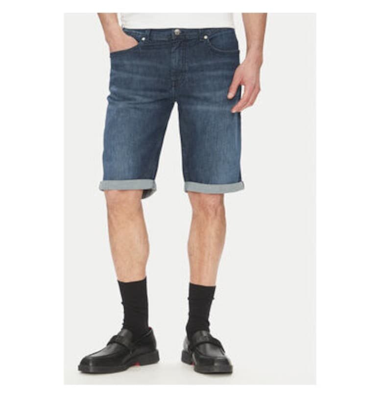 Мъжки дънкови шорти  265820 552833 - памук - тъмносиньо - Тъмносин Karl Lagerfeld