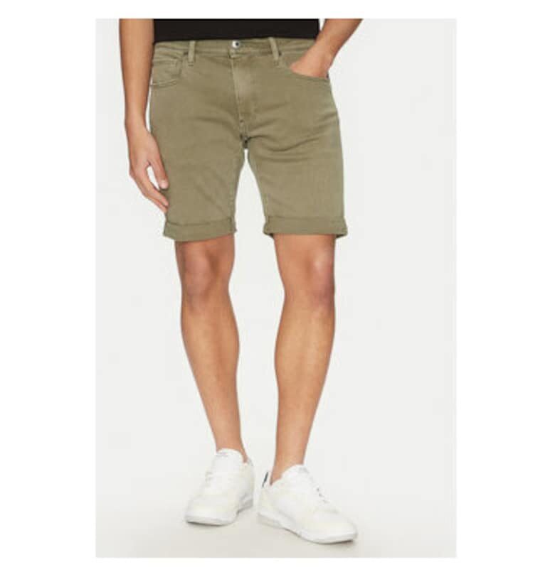 Мъжки дънкови шорти G Star Raw - D10481-C258 - памук - зелен - Зелен G-Star RAW