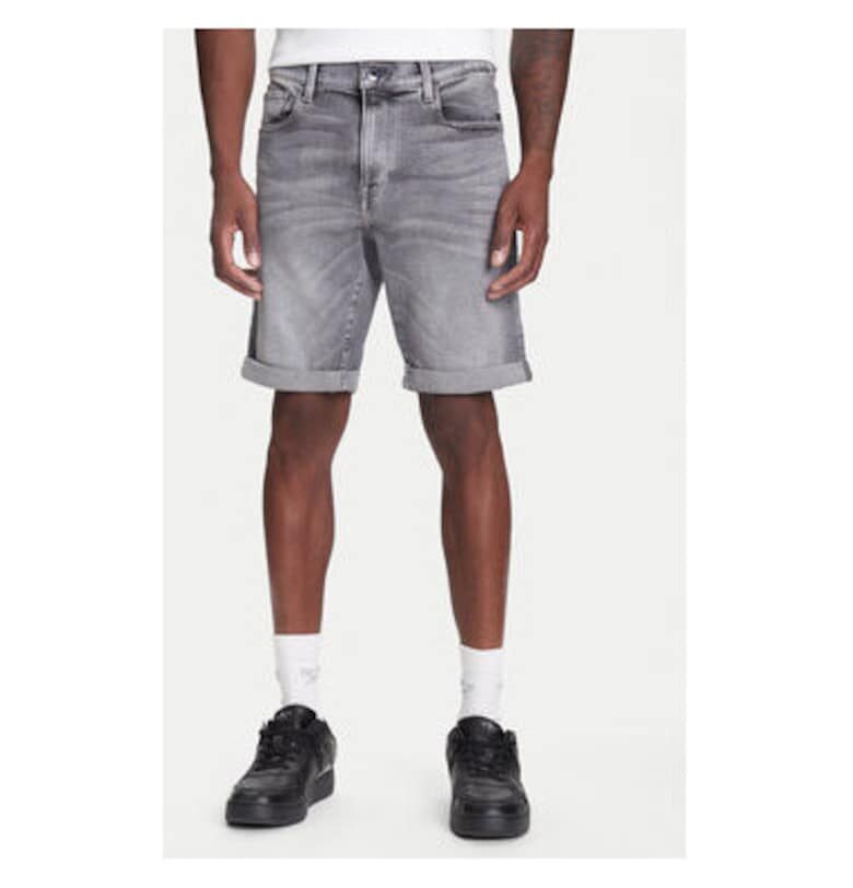 Мъжки дънкови шорти G Star Raw - D10481-D535 - памук - сив - Сив G-Star RAW