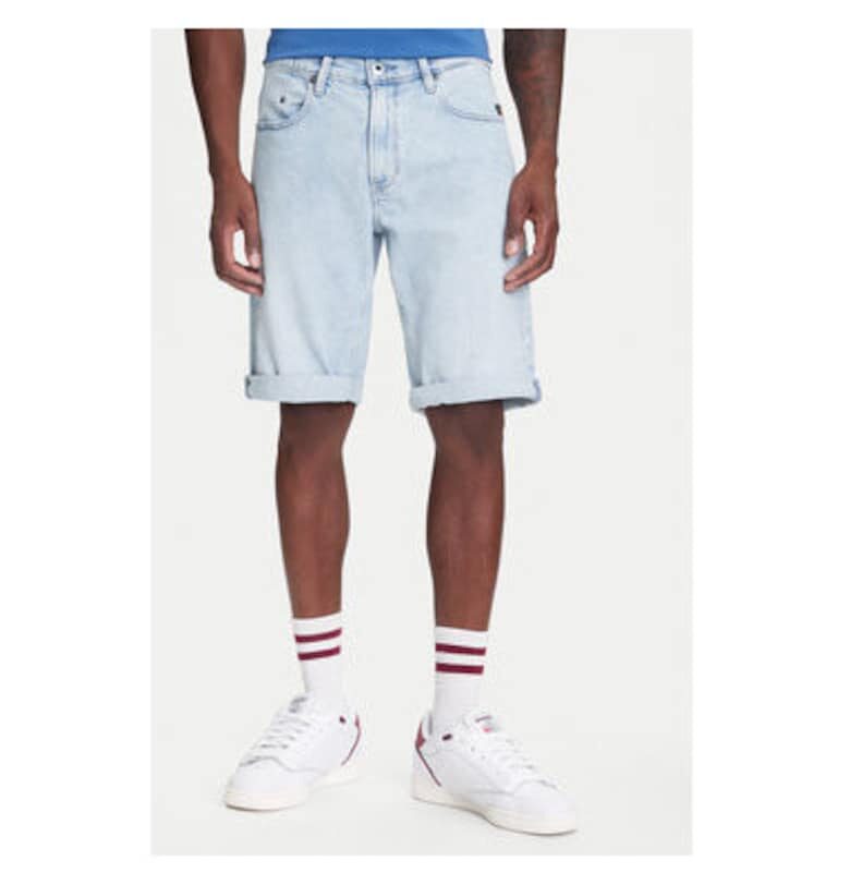 Мъжки дънкови шорти G Star Raw - D24430-D549 - памук/еластан - син - Син G-Star RAW