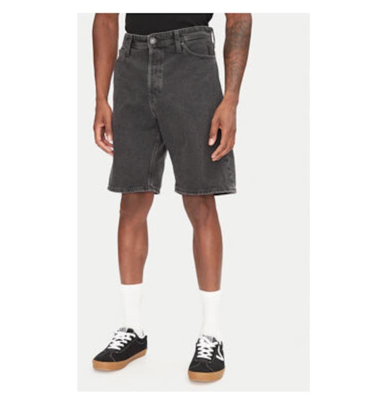 Мъжки дънкови шорти Jack Jones - 12269532 - памук - черен - Черен Jack  Jones