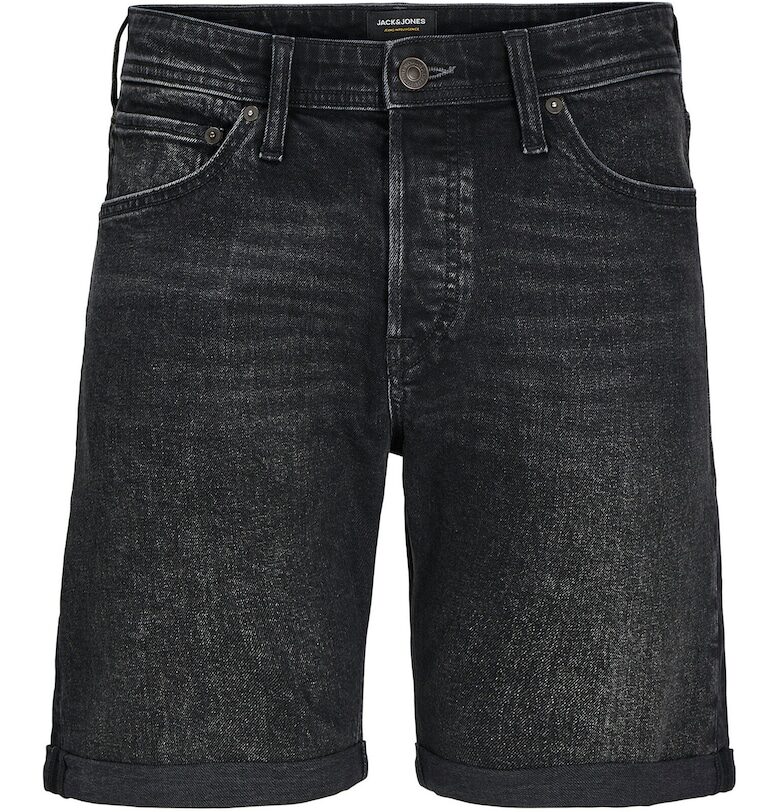 Мъжки дънкови шорти Jack Jones - 12269612 - памук - черен - Черен Jack  Jones