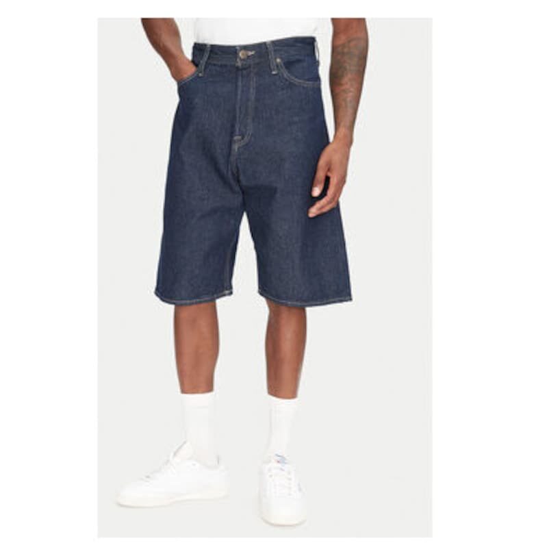 Мъжки дънкови шорти Jack Jones - 12272214 - Памук - Тъмносин - Тъмносин Jack  Jones