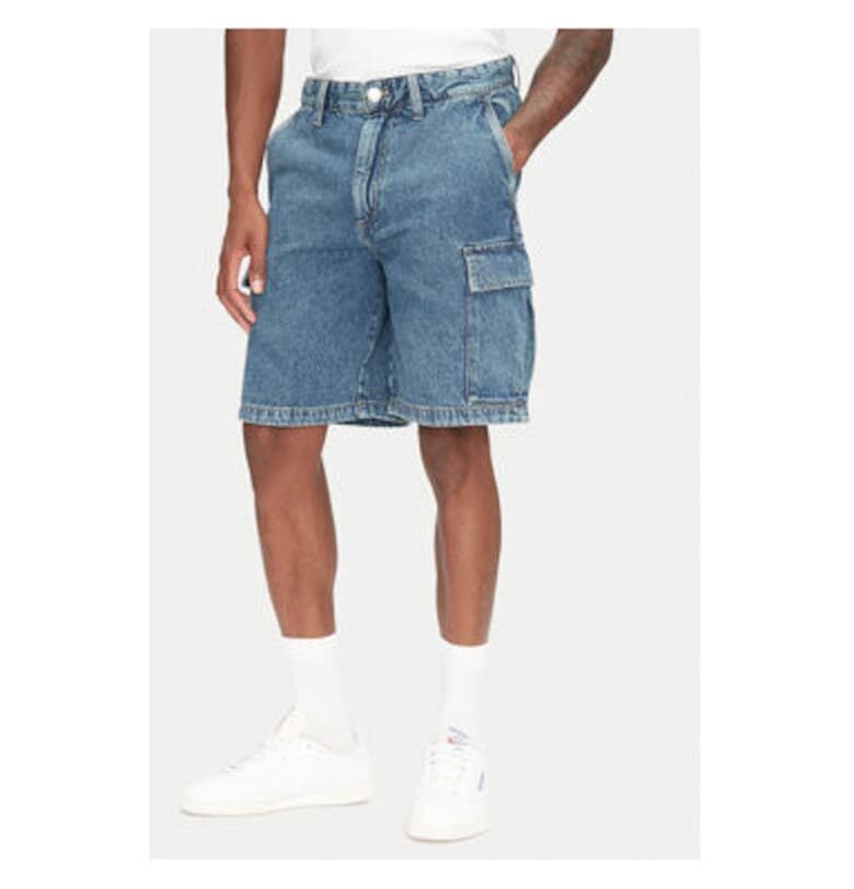 Мъжки дънкови шорти Jack Jones - 12272557 - памук - син - Син Jack  Jones