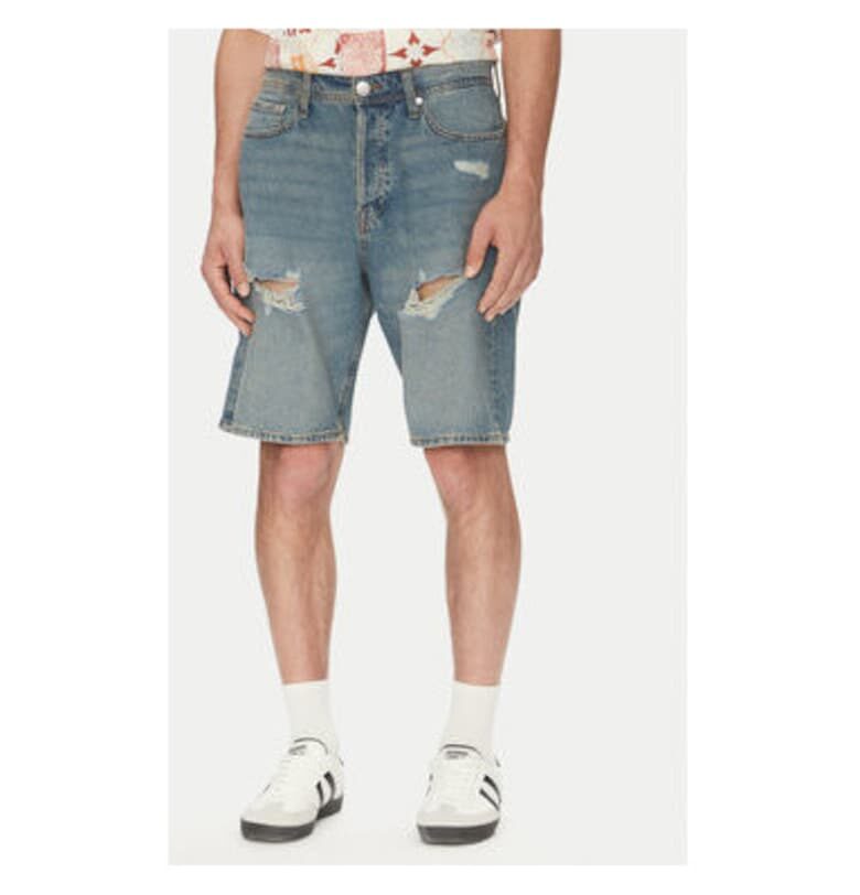 Мъжки дънкови шорти Jack Jones - 12274957 - памук - син - Син Jack  Jones