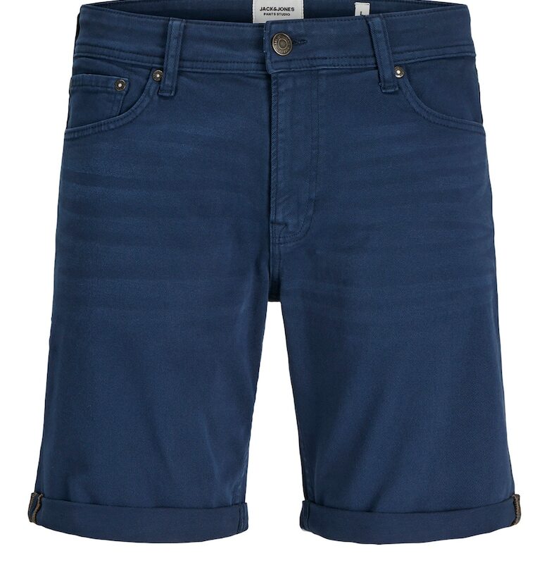 Мъжки дънкови шорти Jack Jones - 12274985 - памук - тъмносиньо - Тъмносин Jack  Jones