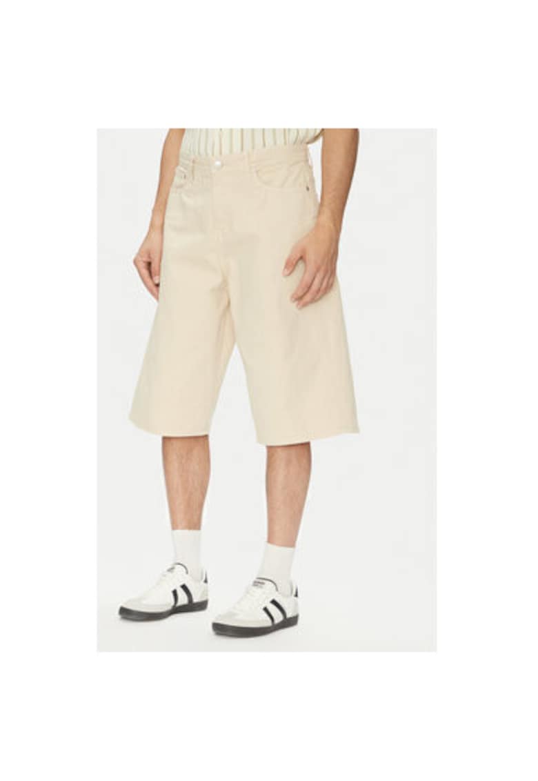 Мъжки дънкови шорти Jack Jones - 12277167 - Памук - Бежов - Бежов Jack Jones