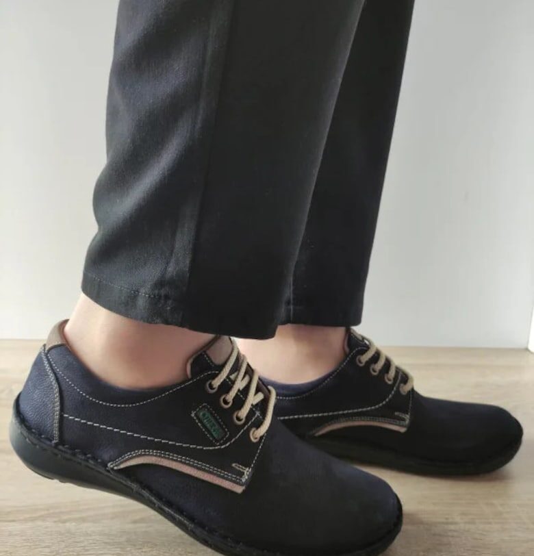 Мъжки ежедневни обувки  9553 42-2 - перфорирани - Тъмно синьо - Синьо Otter