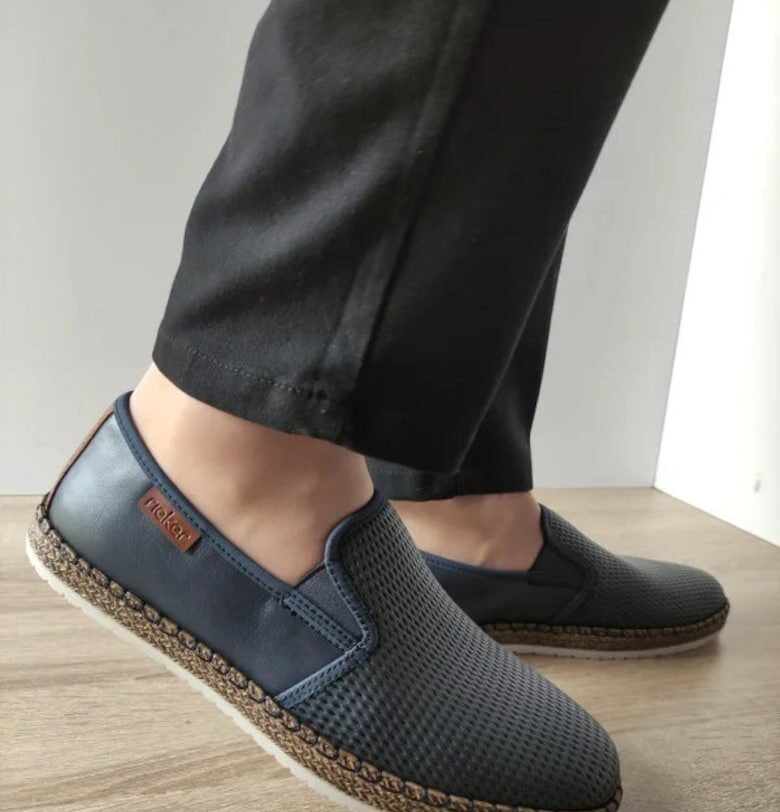 Мъжки ежедневни обувки  B5281-14 Тъмносини - Сини Rieker