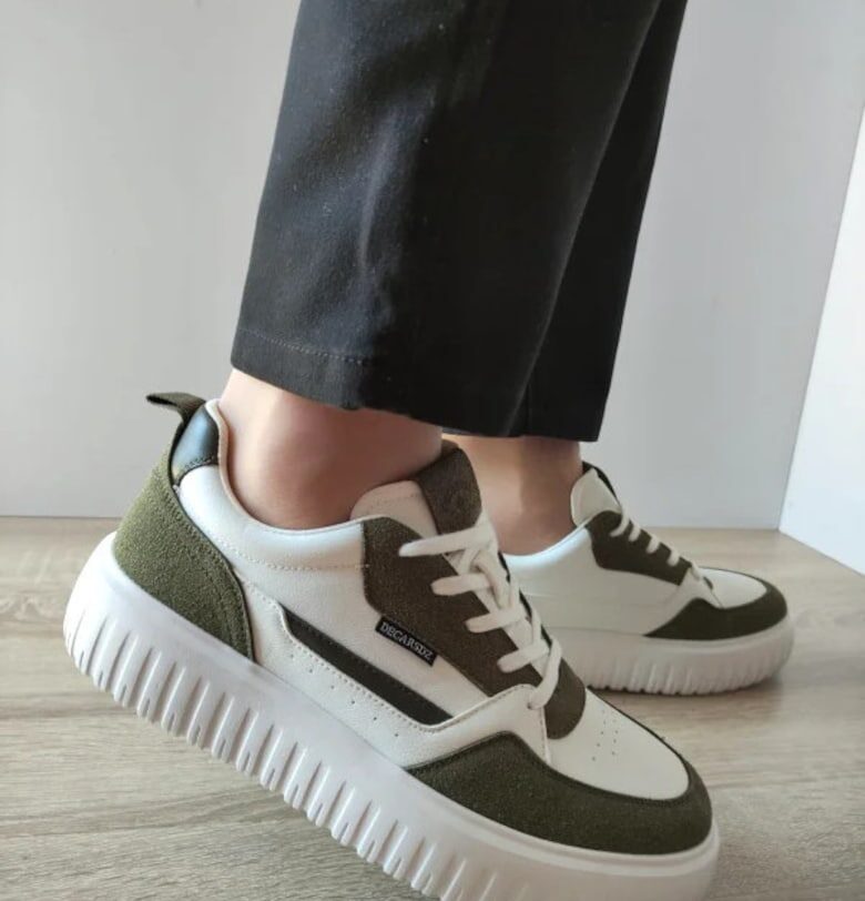 Мъжки ежедневни обувки  Y237 - бели с каки велур DECAR