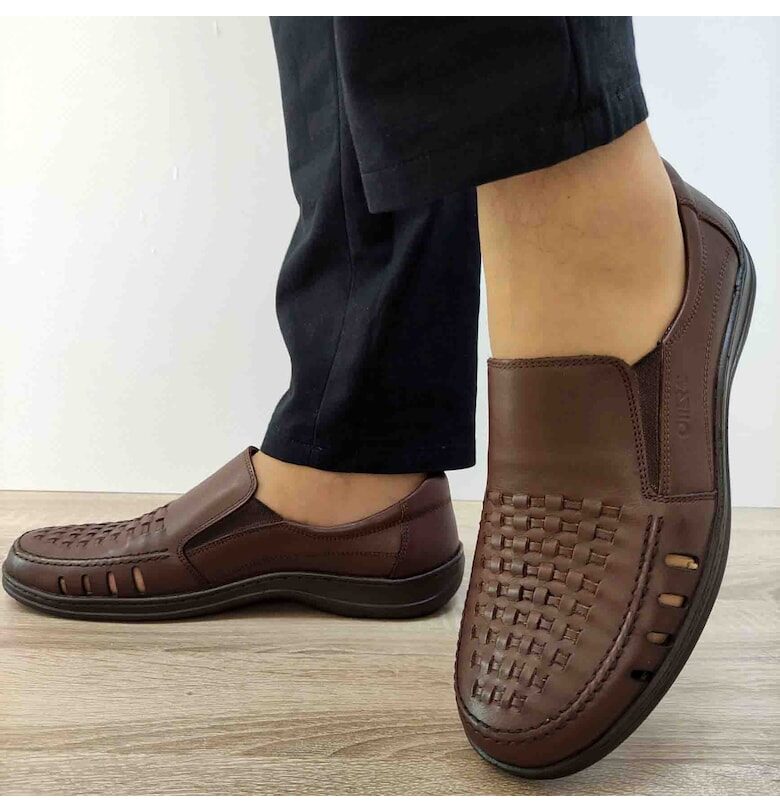 Мъжки ежедневни перфорирани обувки  Ot148 C4-N Кафяв - 41 - Кафяв Otter