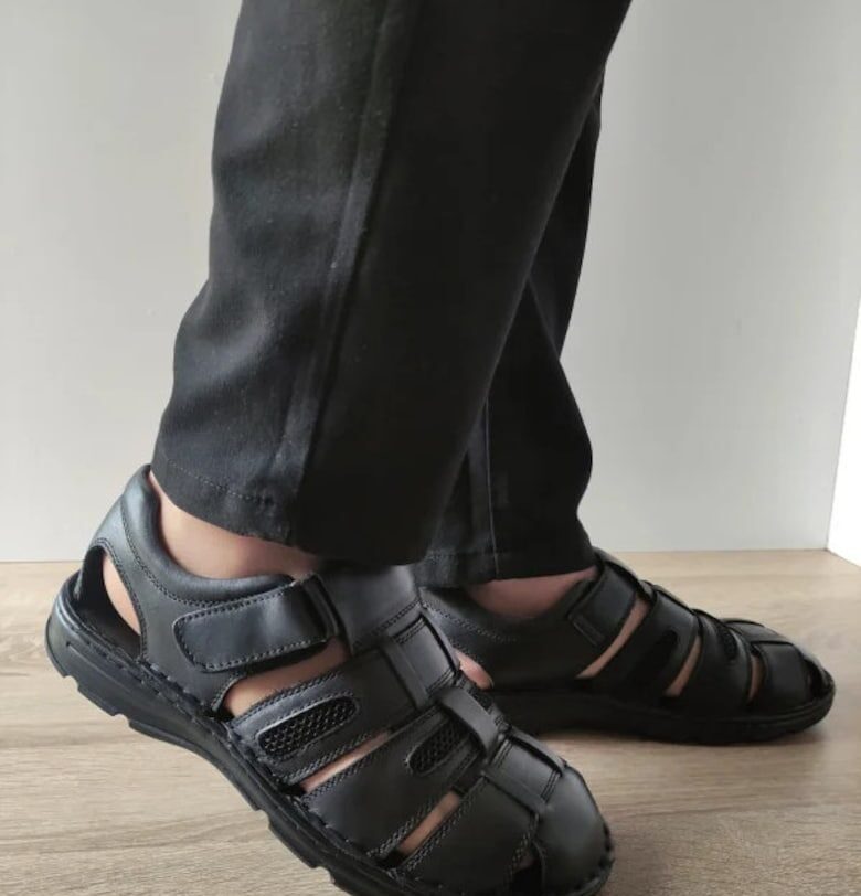 Мъжки ежедневни сандали  23061 Черни - Черно Mels