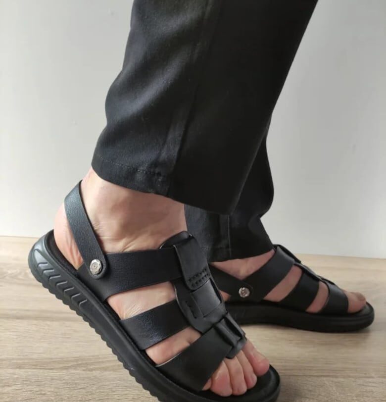 Мъжки ежедневни сандали  232007 Черни - Черно Mels