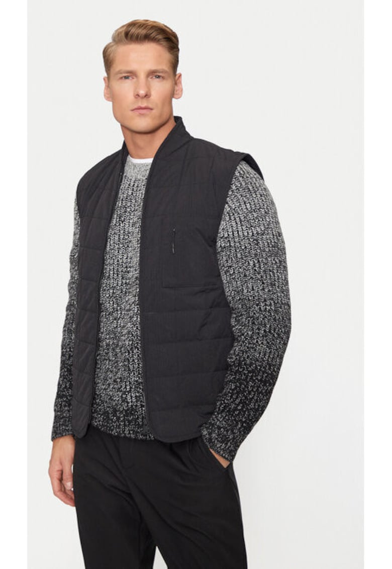 Мъжки елек - 303718855 - Найлон - Черен - Черен Rains