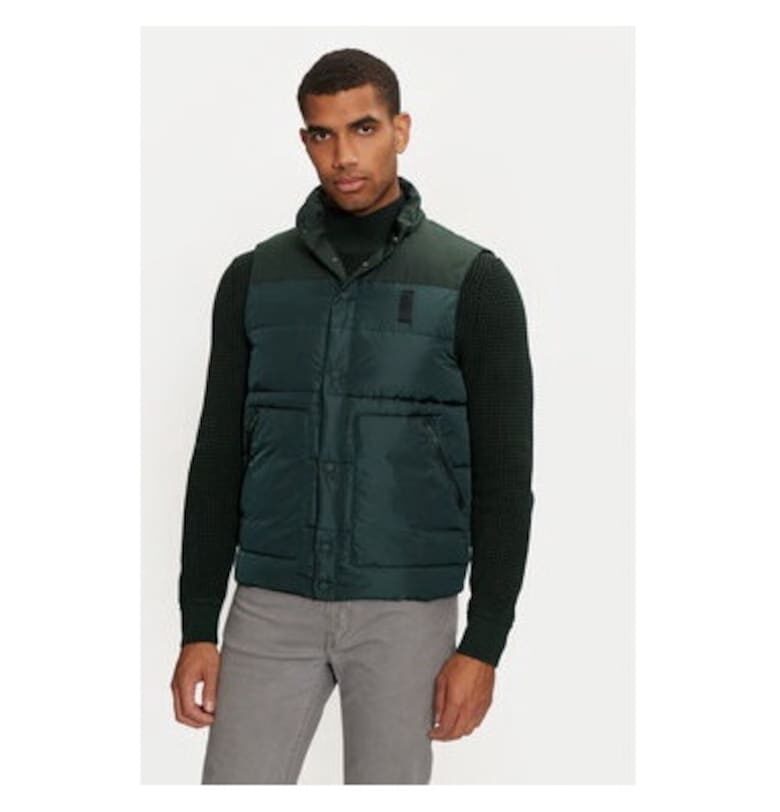 Мъжки елек -  304198595 - Найлон - Кафяв - Кафяв BOMBOOGIE