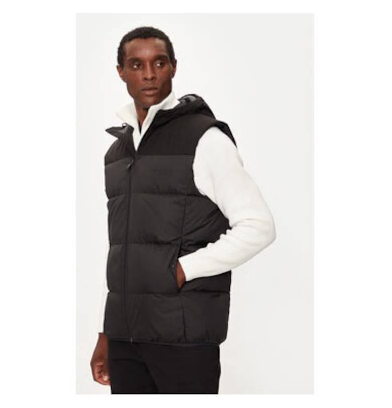 Мъжки елек -  304241222 - Рециклиран полиестер - Черен - Черен BOSS