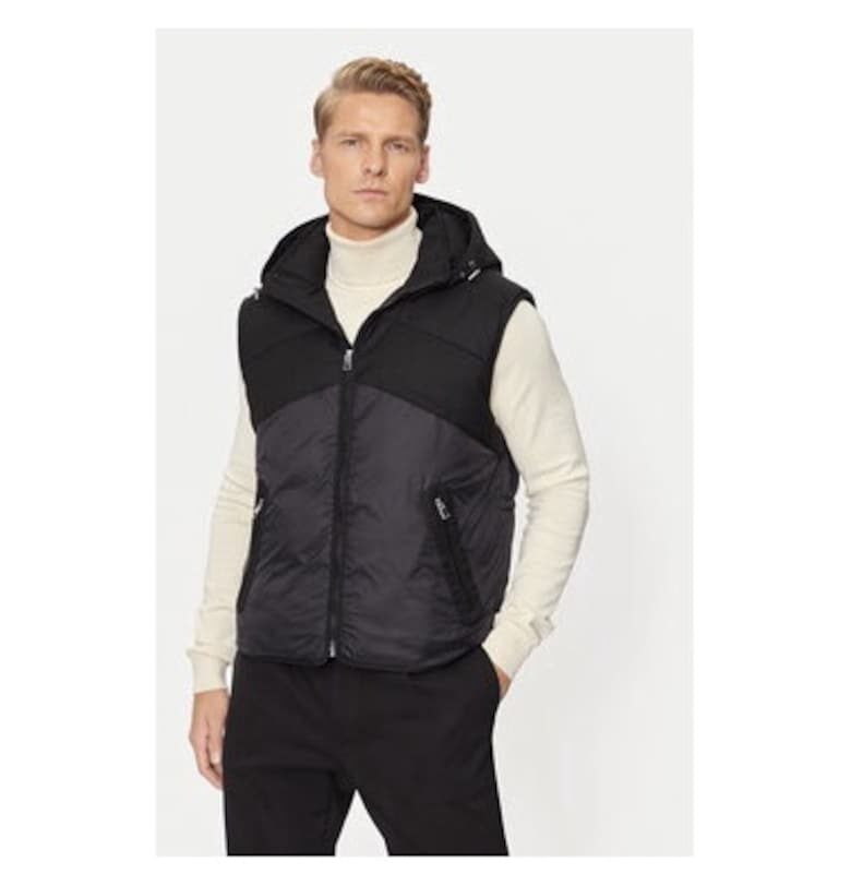 Мъжки елек -  304465123 - Вълна/Полиестер/Вискоза - Черен - Черен Baldessarini