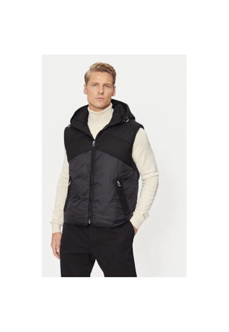 Мъжки елек - 304465123 - Вълна/Полиестер/Вискоза - Черен - Черен Baldessarini