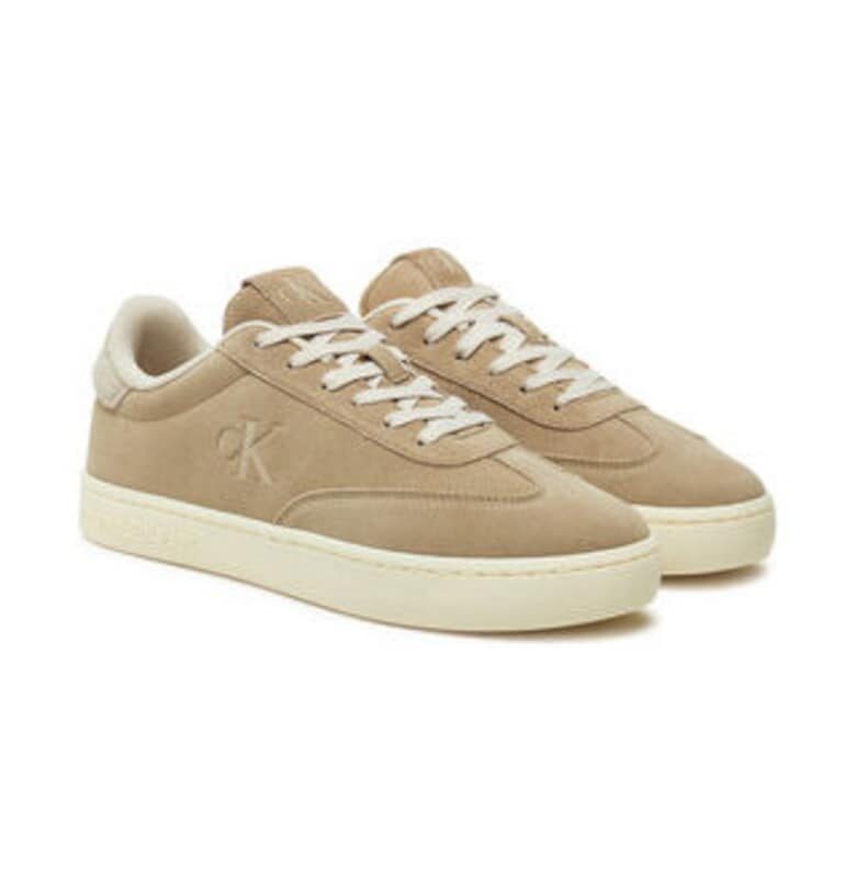 Мъжки кецове -  304568428 - естествена кожа - бежови CALVIN KLEIN JEANS