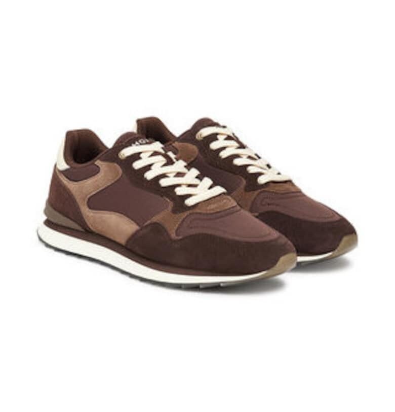 Мъжки кецове -  305258489 - естествена кожа - кафяв Hoff