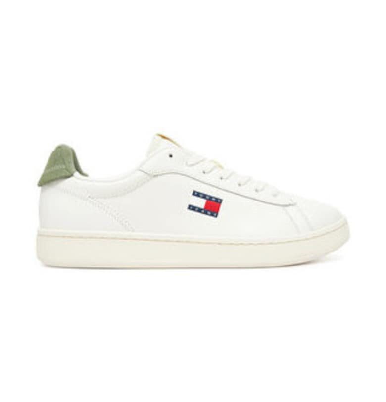 Мъжки кецове -  305438133 - естествена кожа - бели Tommy Jeans