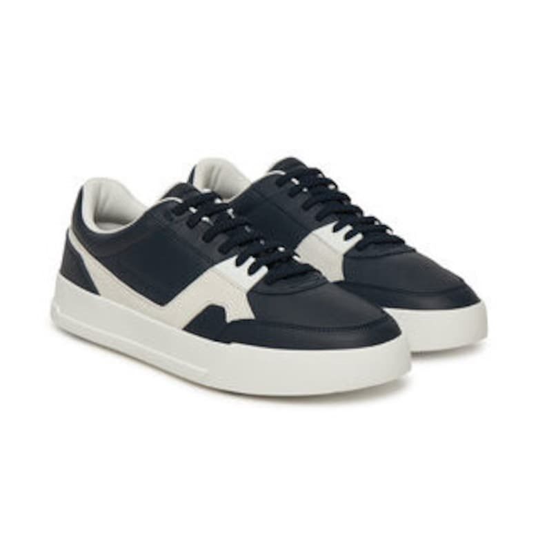 Мъжки кецове -  305552648 - естествена кожа - тъмносин/бял Tommy Hilfiger