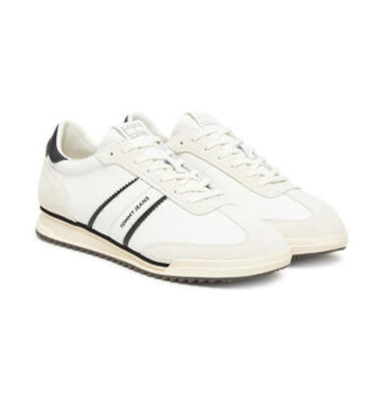 Мъжки кецове -  305553096 - естествена кожа - кремав Tommy Jeans