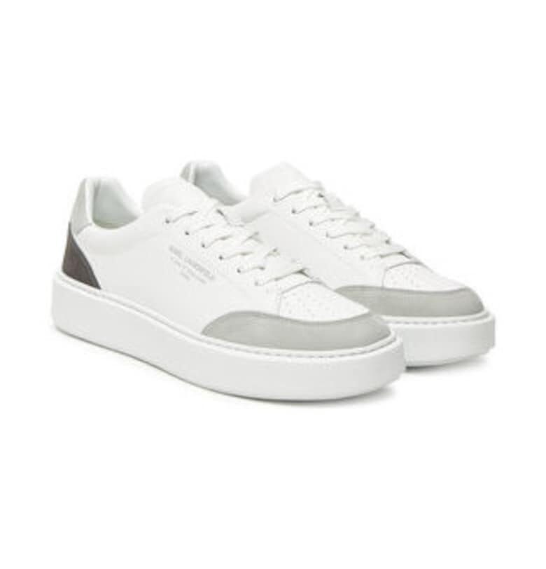 Мъжки кецове -  305614483 - естествена кожа - бял - Karl Lagerfeld