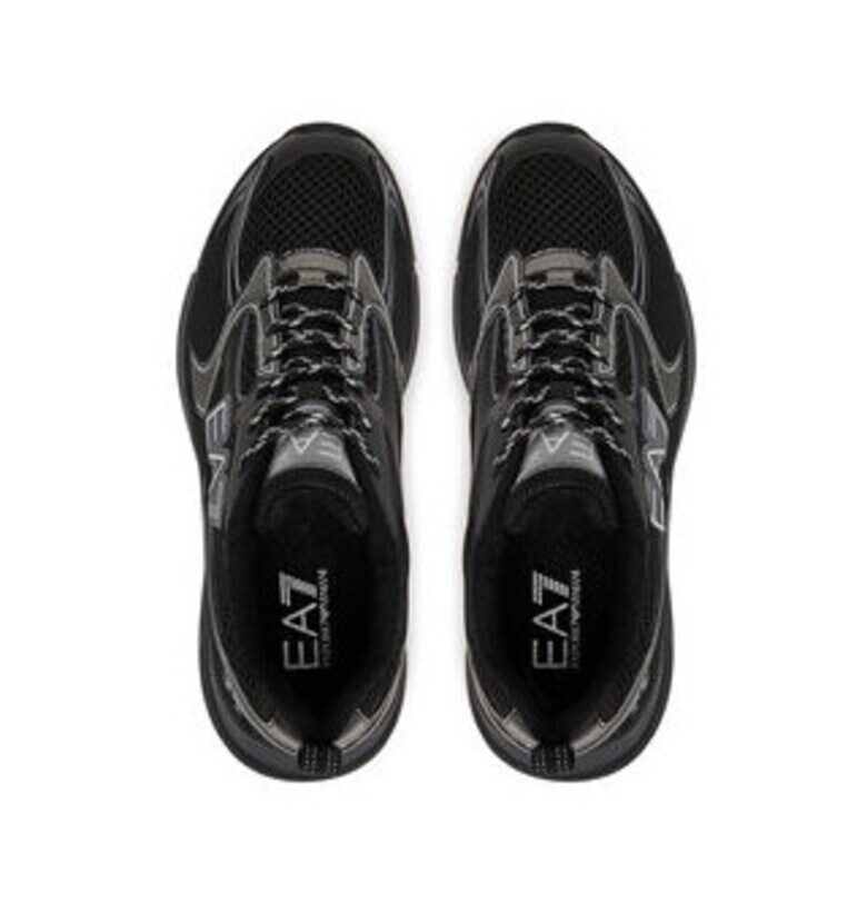 Мъжки кецове - Emporio Armani  еко кожа - черни EA7