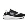 Мъжки кецове - Emporio Armani  естествена кожа - черен/бял EA7