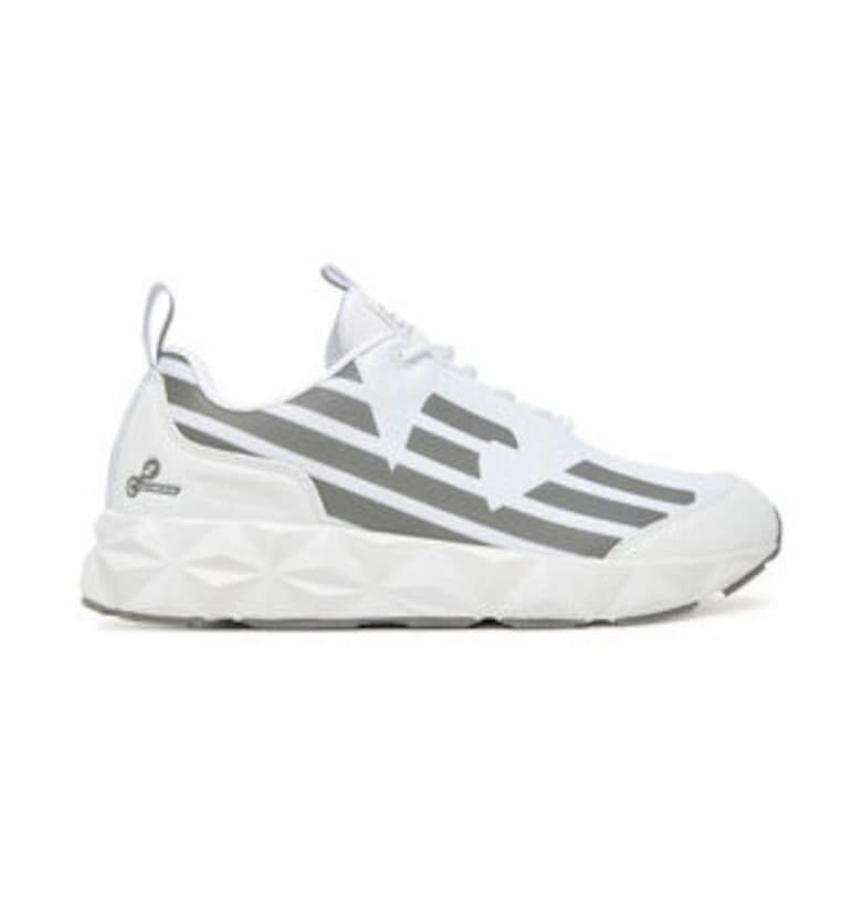 Мъжки кецове - Emporio Armani  сив/бял - текстилен материал EA7