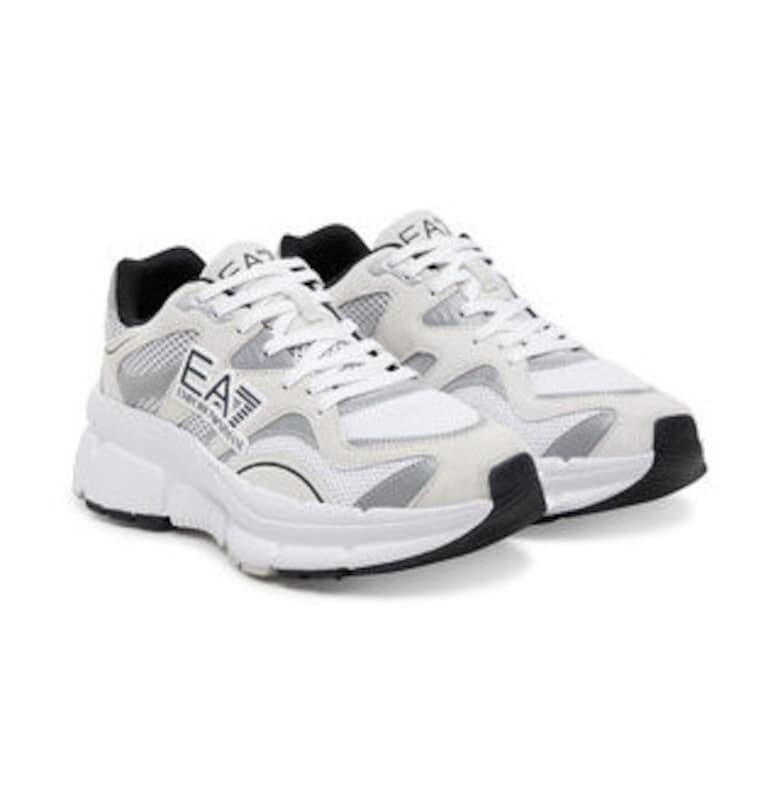 Мъжки кецове - Emporio Armani  текстил - бял - EA7