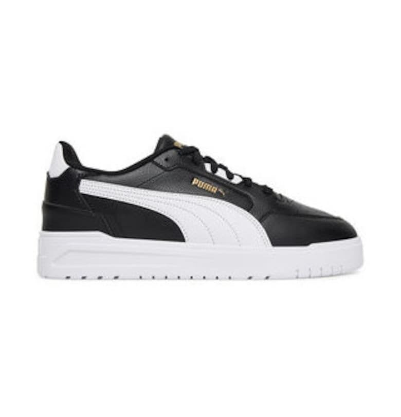 Мъжки кецове -  еко кожа - бял/черен Puma