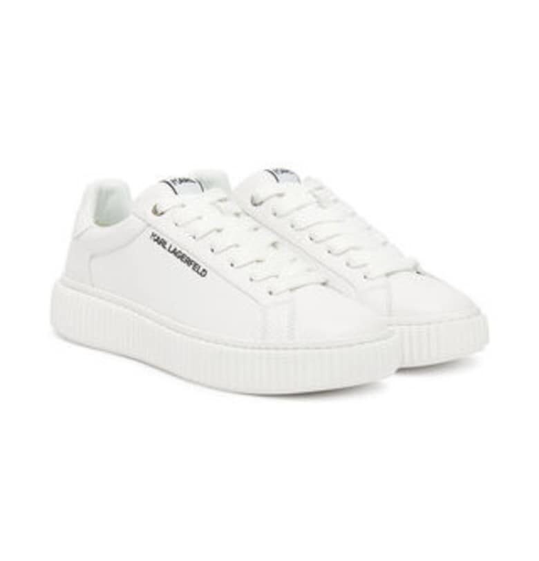 Мъжки кецове -  естествена кожа - бял - Karl Lagerfeld