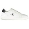 Мъжки кецове  с дебела подметка - бели с черни детайли CALVIN KLEIN JEANS