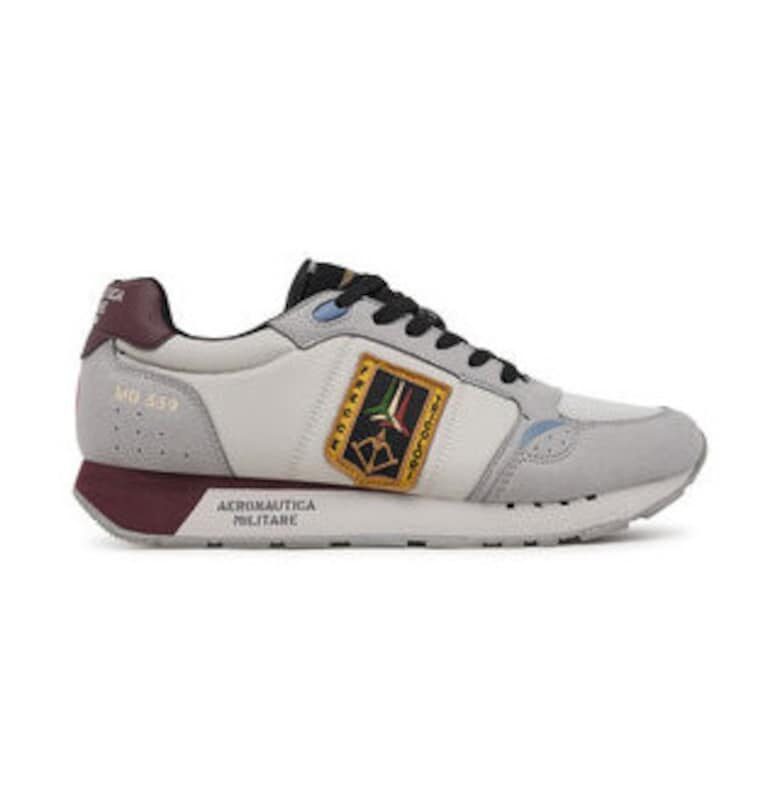 Мъжки кецове -  сив текстилен материал Aeronautica Militare