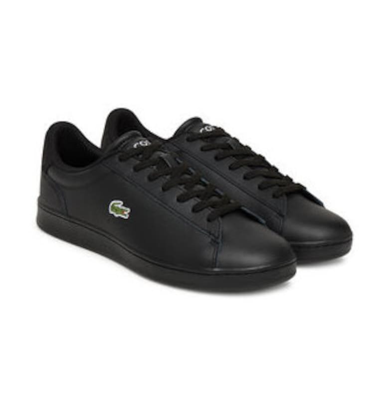 Мъжки кецове -  черен - екологична кожа Lacoste