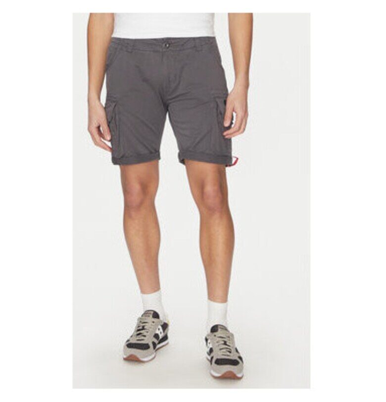 Мъжки къси панталони  176203 - памук - сив - Сив ALPHA INDUSTRIES