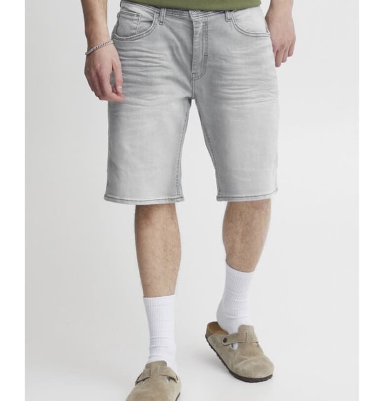 Мъжки къси панталони -  539856 - Сиви - Памук BLEND