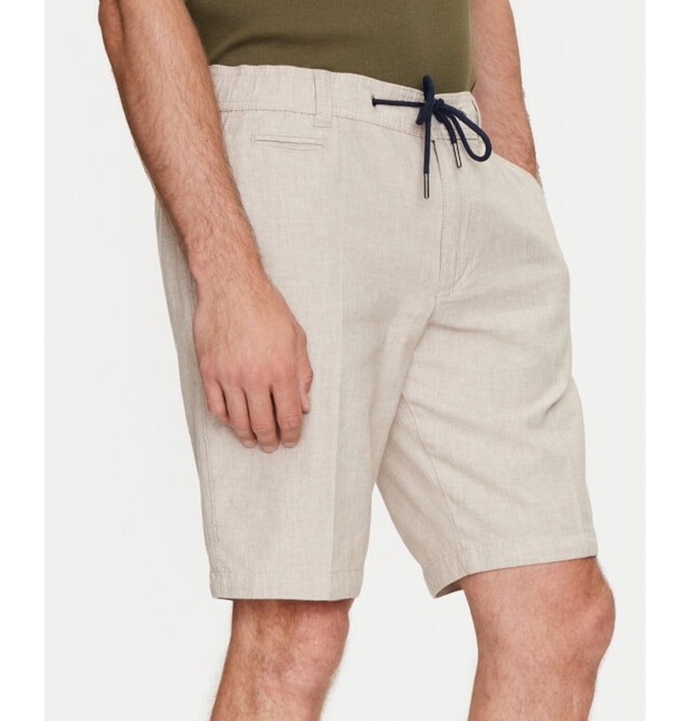 Мъжки къси панталони -  758547 - бежови - памук - Bugatti