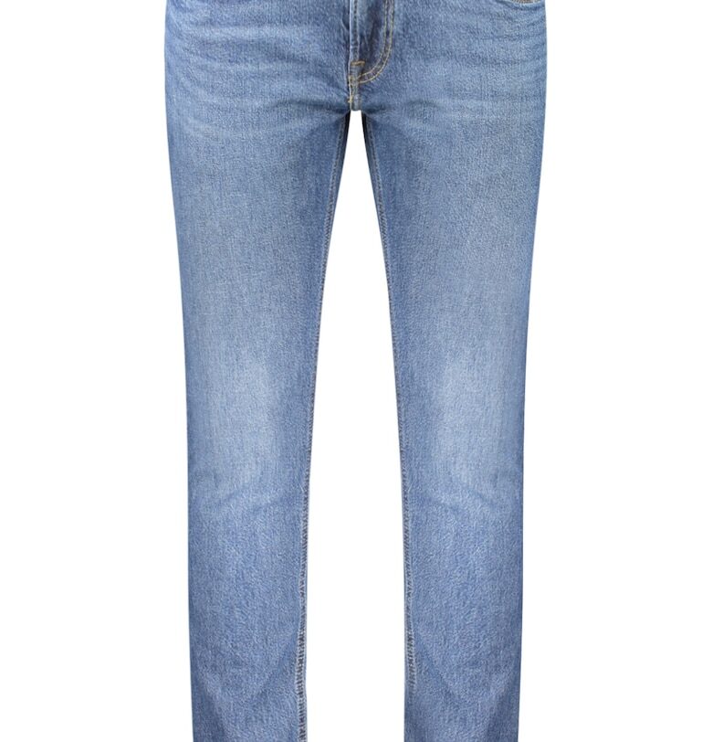 Мъжки къси панталони -  99% памук - 1% еластан - Син - 112363719LUKE - Син Lee