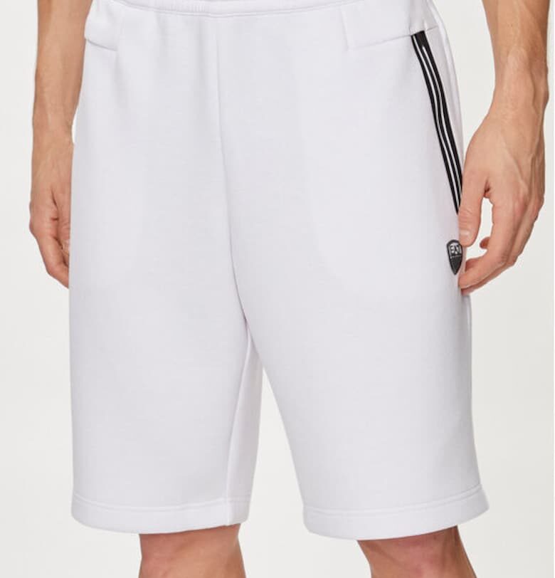 Мъжки къси панталони - Emporio Armani  303535094 - Полиестер/Вискоза - Бял - Бял EA7