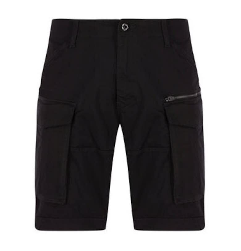 Мъжки къси панталони G Star Raw - D08566-5126 - памук - черен - Черен G-Star RAW