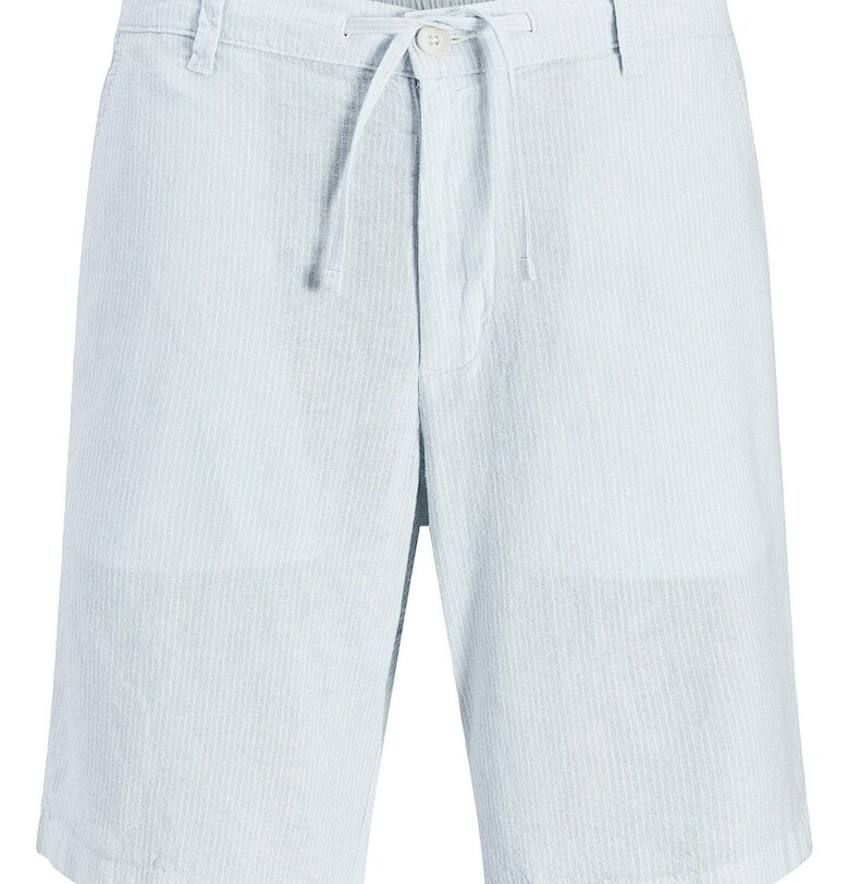 Мъжки къси панталони Jack Jones - 12269376 - Лен/Вискоза - Светлосин - Светлосин Jack  Jones